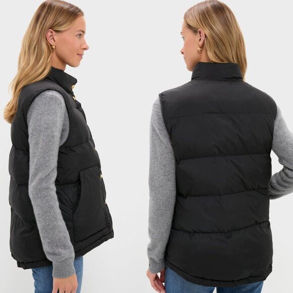 Tuckernuck Black Inez Puffer Vest Size M NWT – Quilted Sleeveless Vest - Picture 2 of 11